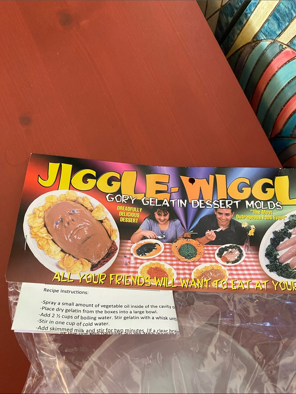 Jiggle-Wiggle Gory Gelatin Dessert Mold human head - Picture 1 of 3